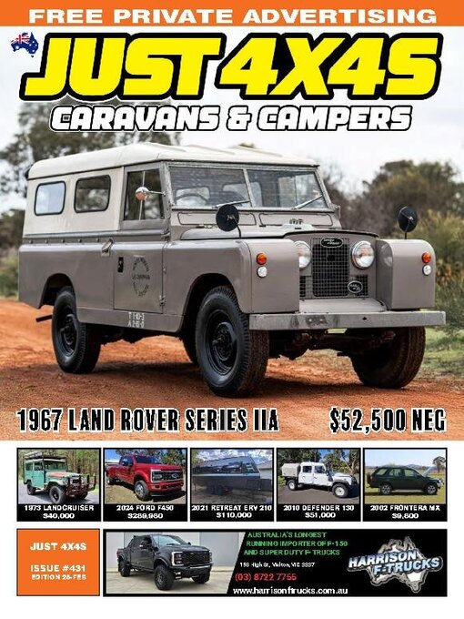 Title details for Just 4x4s, Caravans & Campers by JUST AUTO Classifieds Pty Ltd - Available